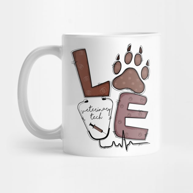 Love Vet Tech. Veterinary technician by  WebWearables